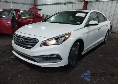 2017 Hyundai Sonata Sport из США, поврежденный, VIN 5NPE34AF8HH504026